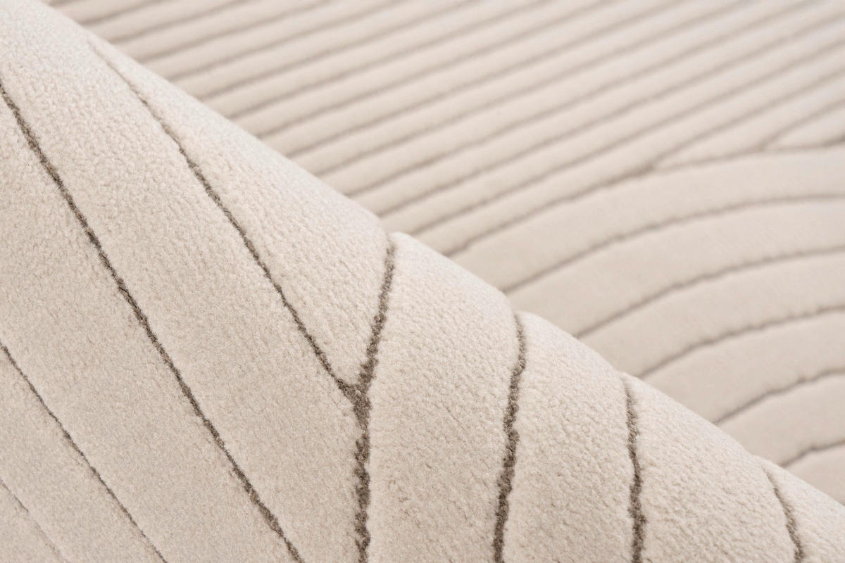 WEBTEPPICH Batucci Taupe  - Taupe, Design, Textil (120cm) - Batucci