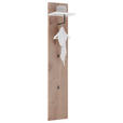 GARDEROBE 4-teilig  in 155/198/37 cm  - Eichefarben/Weiß, Design, Holzwerkstoff (155/198/37cm) - Voleo