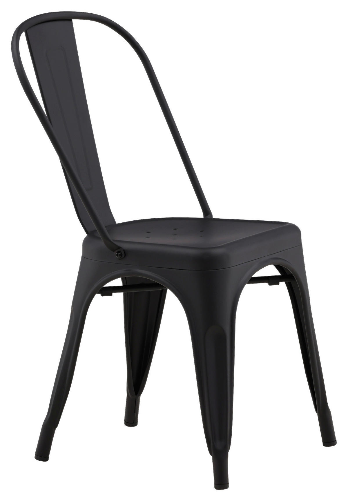 STUHL-SET  in Stahl Metall  - Schwarz, Design, Metall (45/85/53cm) - Livetastic