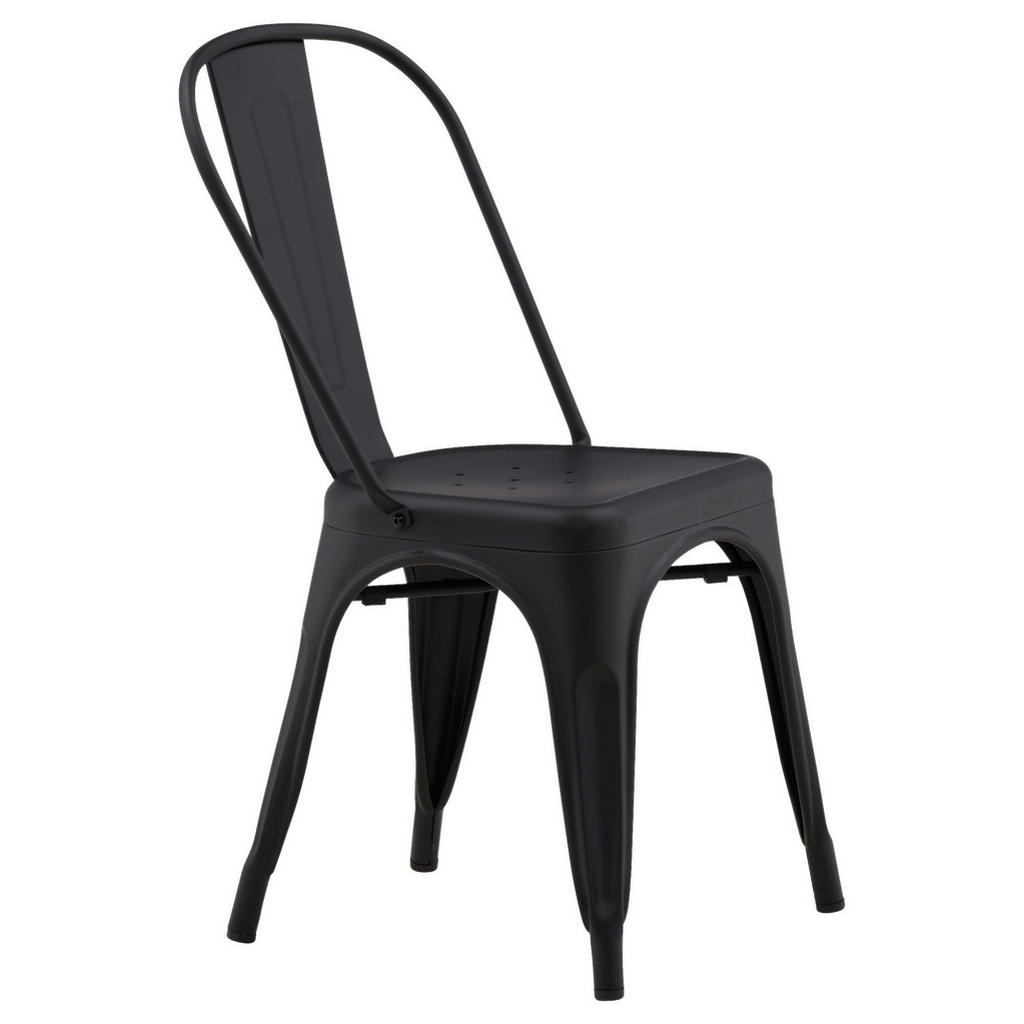 Thumbnail - Livetastic Stuhl-Set, Schwarz, Metall, 45x85x53 cm, Stühle