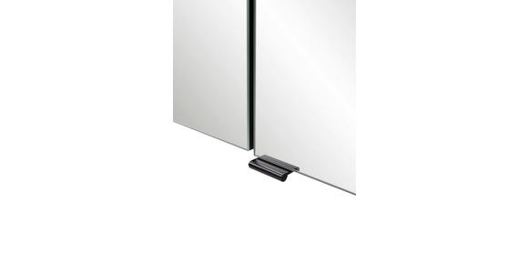 SPIEGELSCHRANK 105/64/20 cm  - Wildeiche/Schwarz, KONVENTIONELL, Glas/Holzwerkstoff (105/64/20cm) - Xora