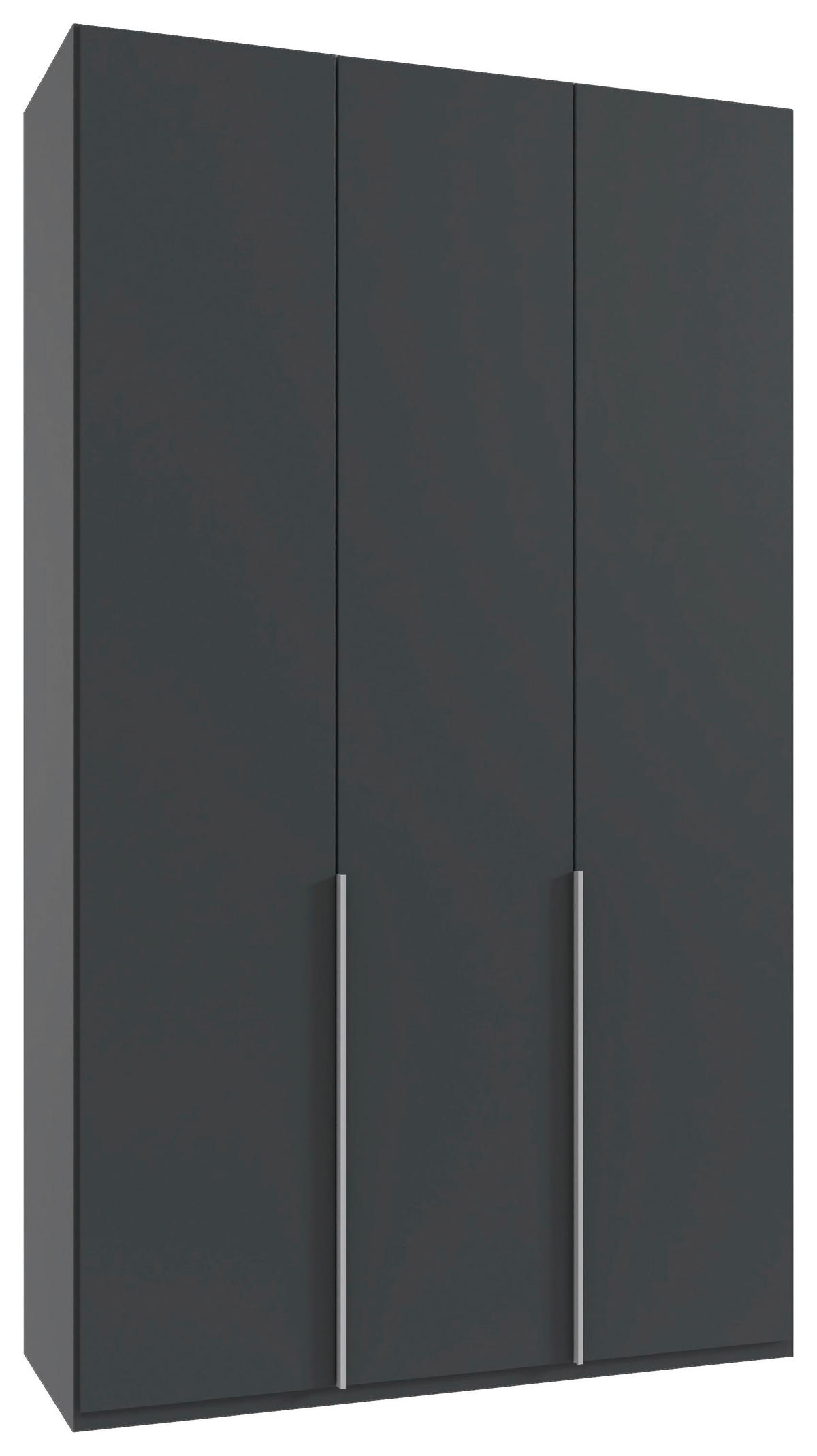 DREHTÜRENSCHRANK in Graphitfarben  - Alufarben/Graphitfarben, Modern, Holzwerkstoff/Metall (135/236/58cm) - MID.YOU