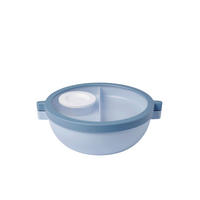 BENTOBOX - Transparent/Hellblau, KONVENTIONELL, Kunststoff (24/20,7/8,5cm) - Mepal