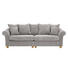 SOFA in Textil Taupe - Taupe/Eichefarben, LIFESTYLE, Holz/Textil (264/111/cm) - Landscape SOFA in Textil Taupe - Taupe/Eichefarben, LIFESTYLE, Holz/Textil (264/111/cm) - Landscape