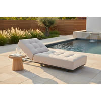 GARTENLIEGE 200/31/75 cm  - Weiss/Anthrazit, Modern, Metall (200/31/75cm) - Ambia Garden