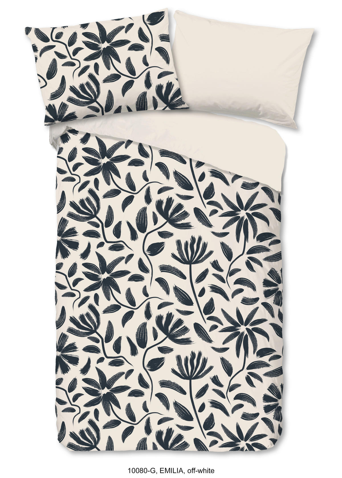 WENDEBETTWÄSCHE Good Morning Renforcé 140/200 cm  - Anthrazit/Creme, Design, Textil (140/200cm)