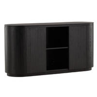 SIDEBOARD 160/80/48 cm  - svart, Design, trä (160/80/48cm) - Livetastic
