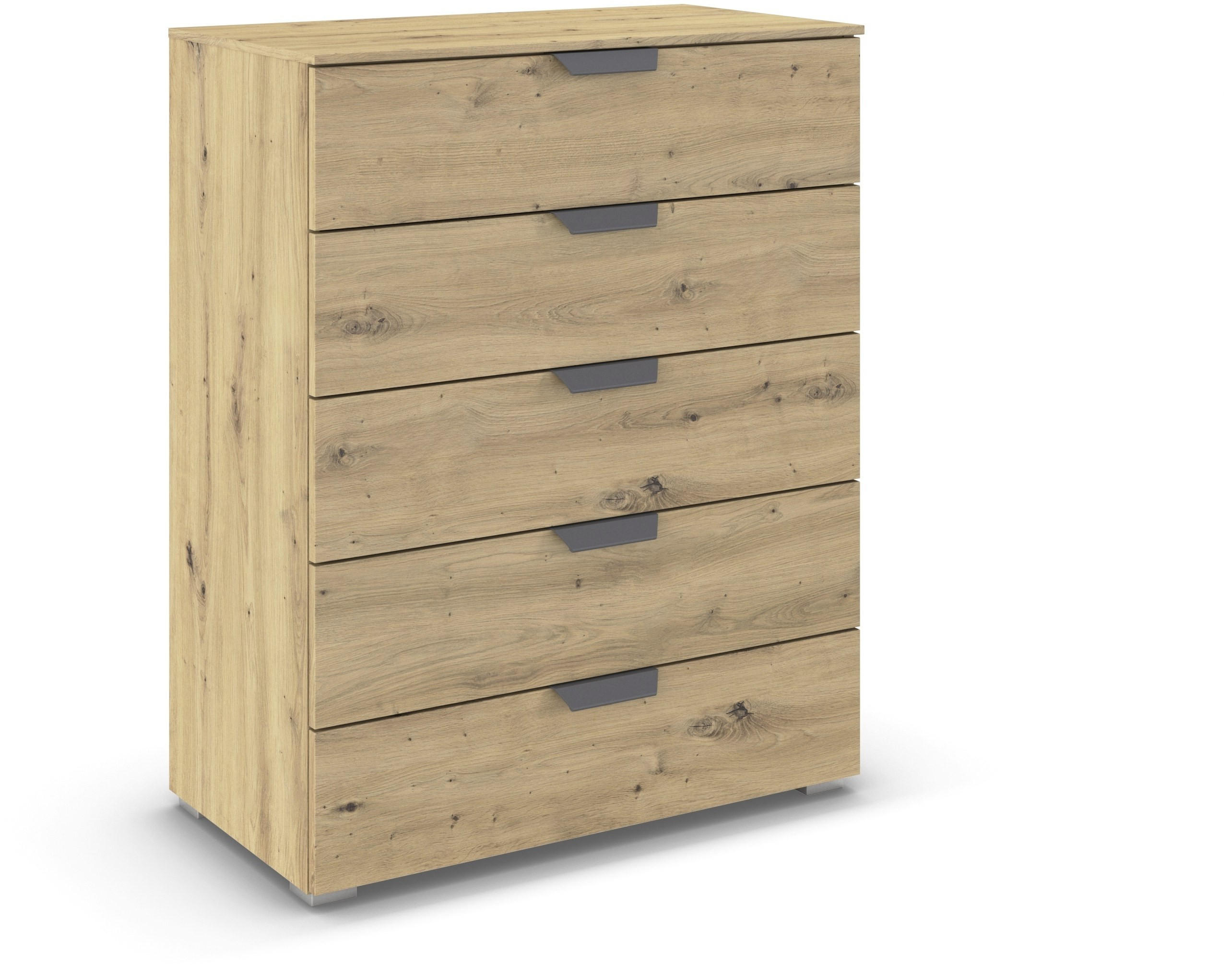 Carryhome Kommode Eiche Artisan 80x100x43 cm