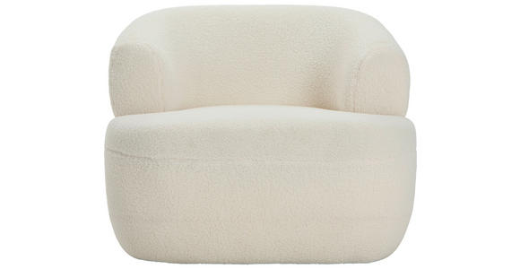 SESSEL in Bouclé Creme - Creme, Design, Textil (82/64/80cm) - Carryhome