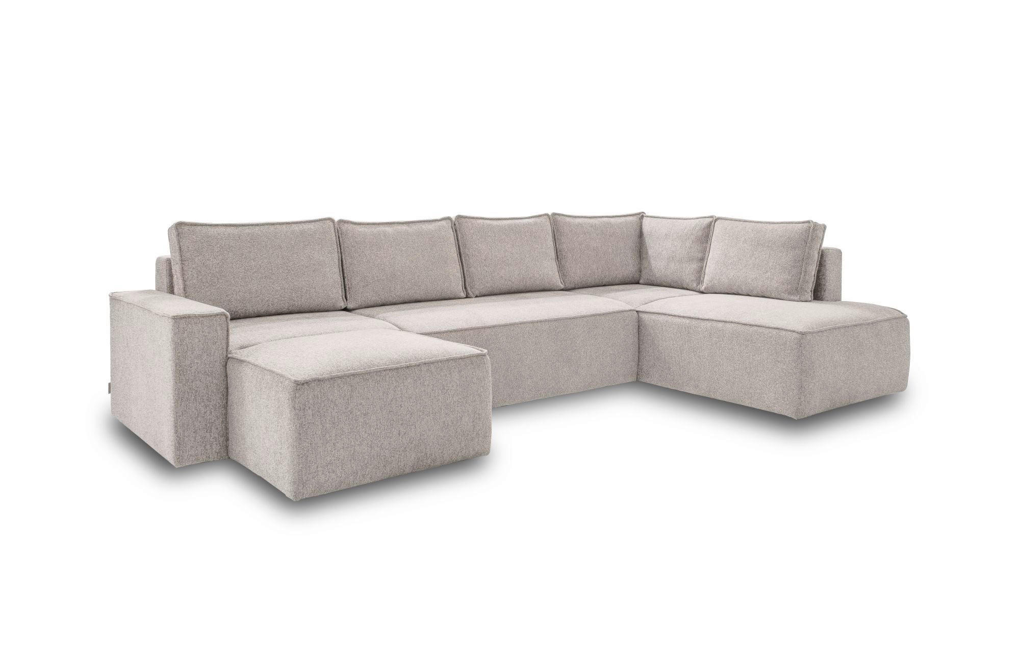 SOFFA i beige  - vit/beige, Design, textil/plast (156/322/194cm) - MID.YOU