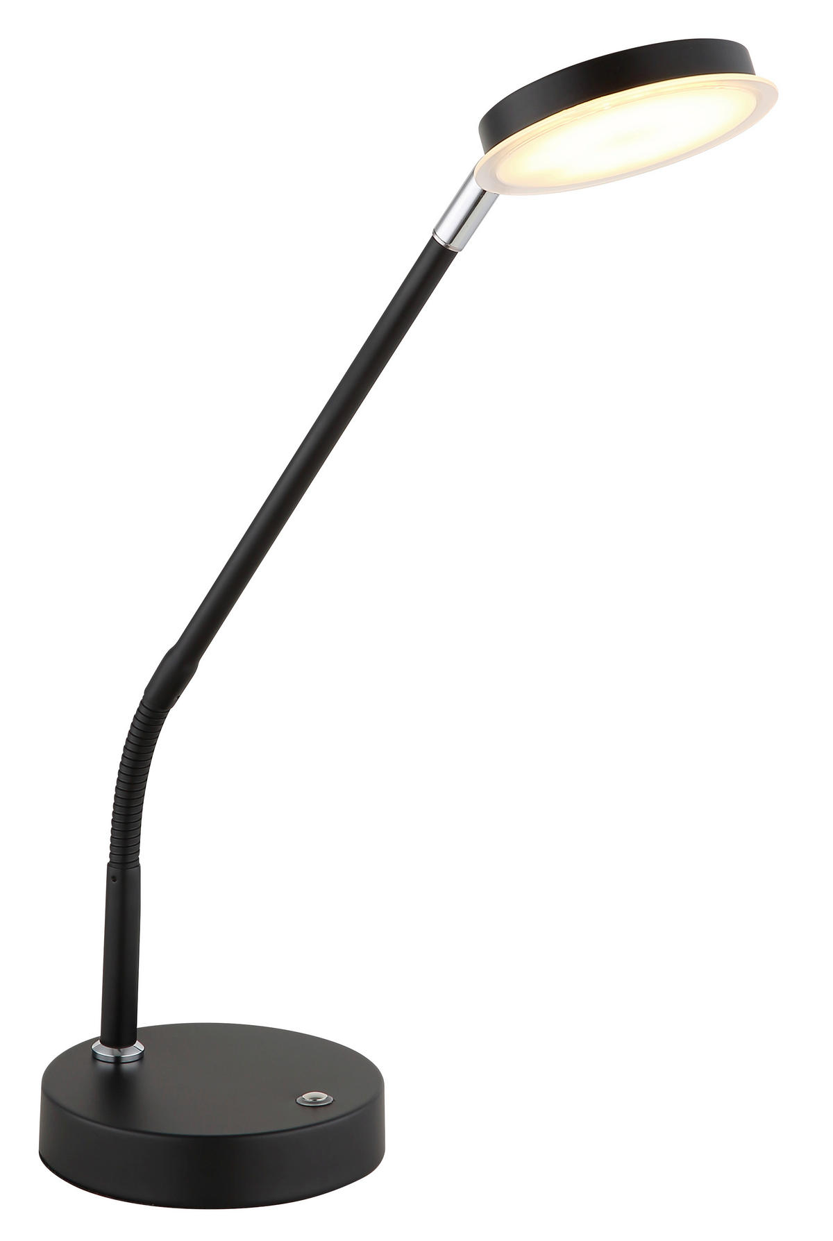 LED-TISCHLEUCHTE 43/13/52 cm   - Klar/Schwarz, Design, Kunststoff/Metall (43/13/52cm) - Globo