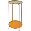 BEISTELLTISCH in Metall 25/25/60 cm  - Goldfarben, Design, Metall (25/25/60cm) - Kayoom