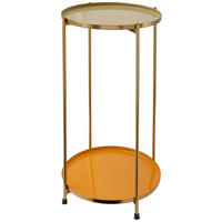 BEISTELLTISCH in Metall 25/25/60 cm  - Goldfarben, Design, Metall (25/25/60cm) - Kayoom