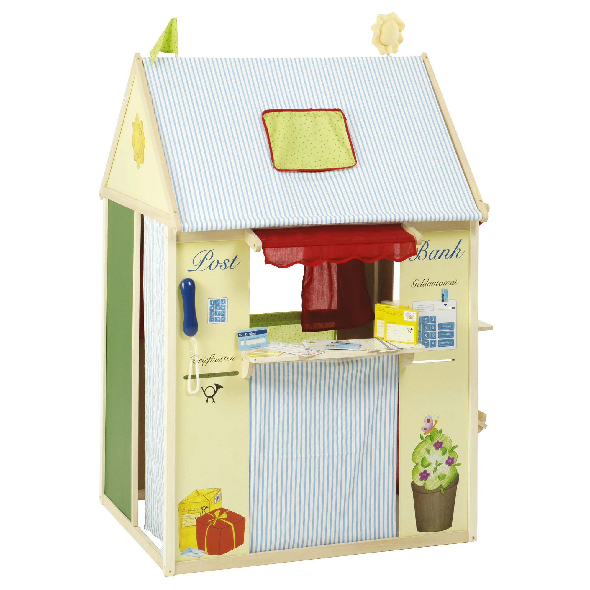 SPIELHAUS-KOMBINATION roba  - Multicolor/Naturfarben, Basics, Holz/Holzwerkstoff (82,5/128/94,5cm) - Roba