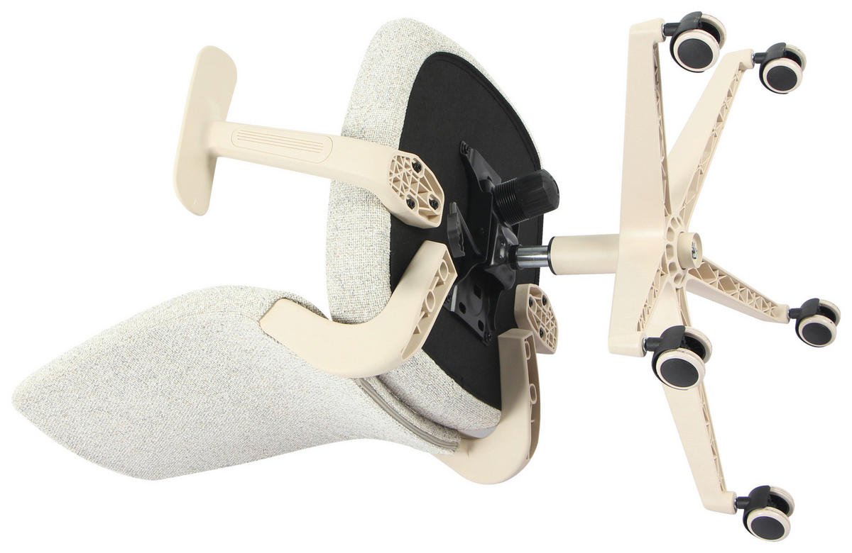 DREHSTUHL  in Webstoff Beige  - Beige, MODERN, Kunststoff/Textil (62.5/95-102.5/55.5cm) - Hom`in