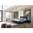 BOXSPRINGBETT 200/200 cm  in Blau  - Blau/Schwarz, Design, Kunststoff/Textil (200/200cm) - Johann Jakob