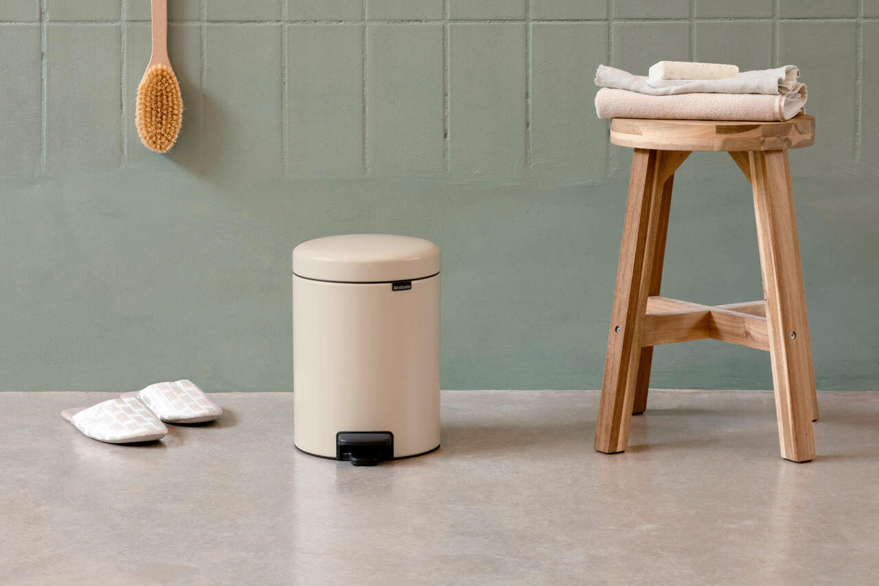 ABFALLEIMER NEW ICON 3 L  - Beige, Design, Kunststoff (16.8/26.4/23.5cm) - Brabantia