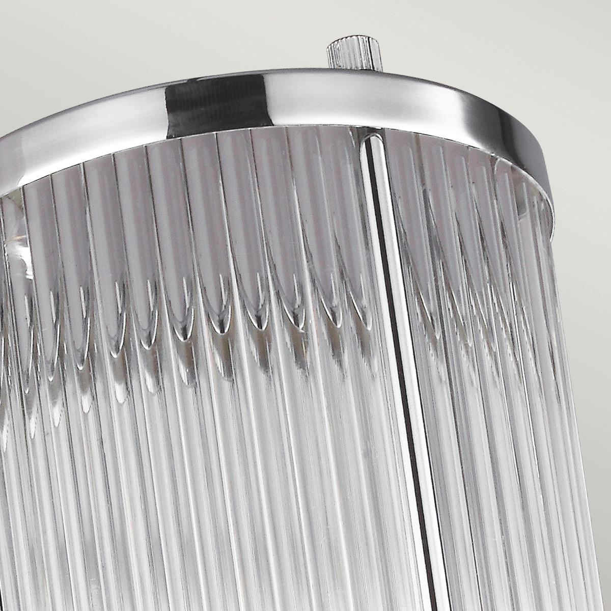 BADEZIMMER-WANDLEUCHTE - Chromfarben, KONVENTIONELL, Glas/Metall (12,1/13,3/38,1cm) - Elstead Lighting