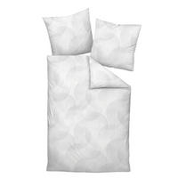 POSTEĽNÁ BIELIZEŇ, makosatén, strieborná, 140/200 cm  - strieborná, Modern, textil (140/200cm) - Janine