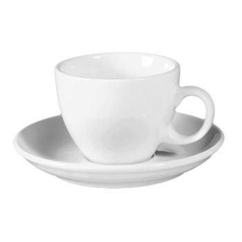 CAPPUCCINOTASSE MIT UNTERTASSE - Weiß, Basics, Keramik (0.22l) - Seltmann Weiden