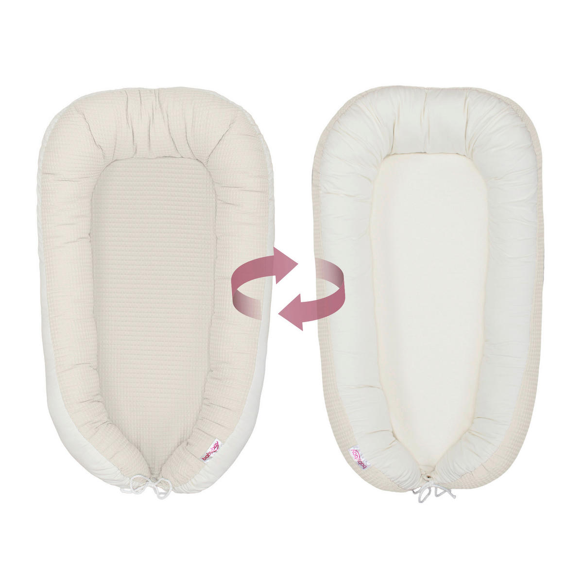 KUSCHELNEST babybay Kuschelnest Waffelpiqué  90/50/13 cm   - Weiß, Basics, Textil (90/50/13cm) - Babybay