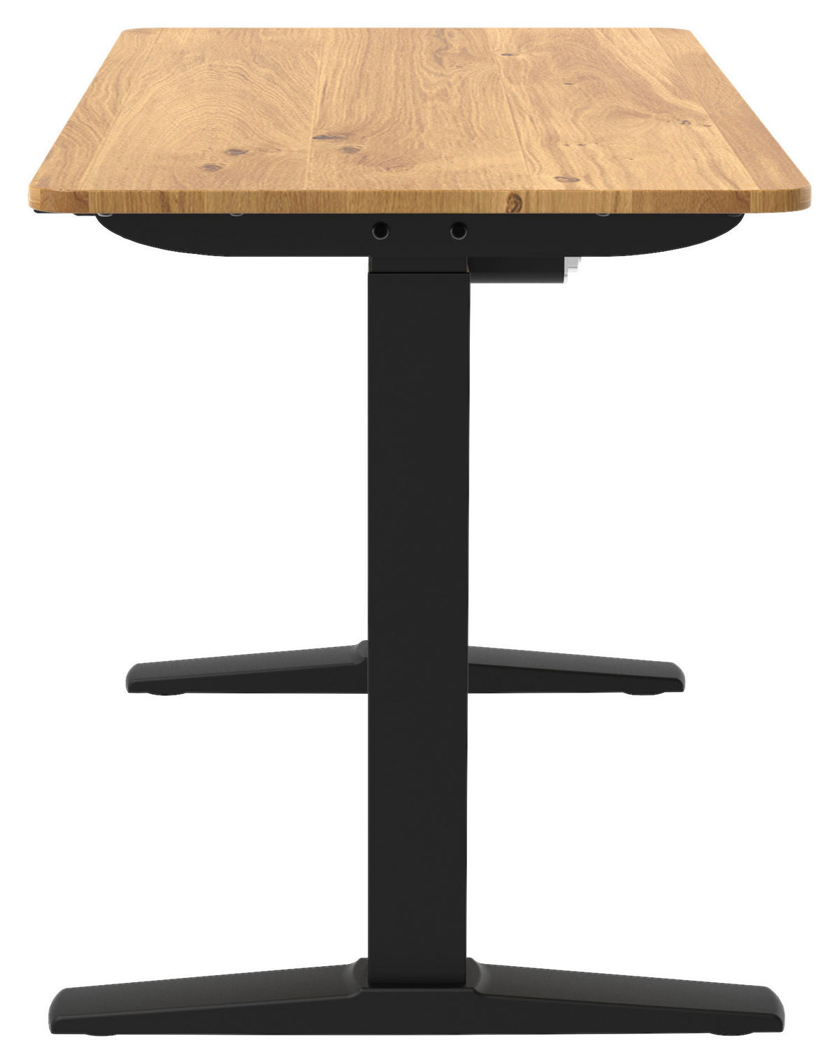 SCHREIBTISCH 120/60/71-116 cm  in Eiche Artisan  - Schwarz/Eiche Artisan, Modern, Holzwerkstoff/Kunststoff (120/60/71-116cm) - Carryhome
