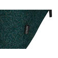 ECKSOFA in Struktur Petrol 205/280 cm - Petrol/Schwarz, Design, Textil/Metall (205/280cm) - Xora