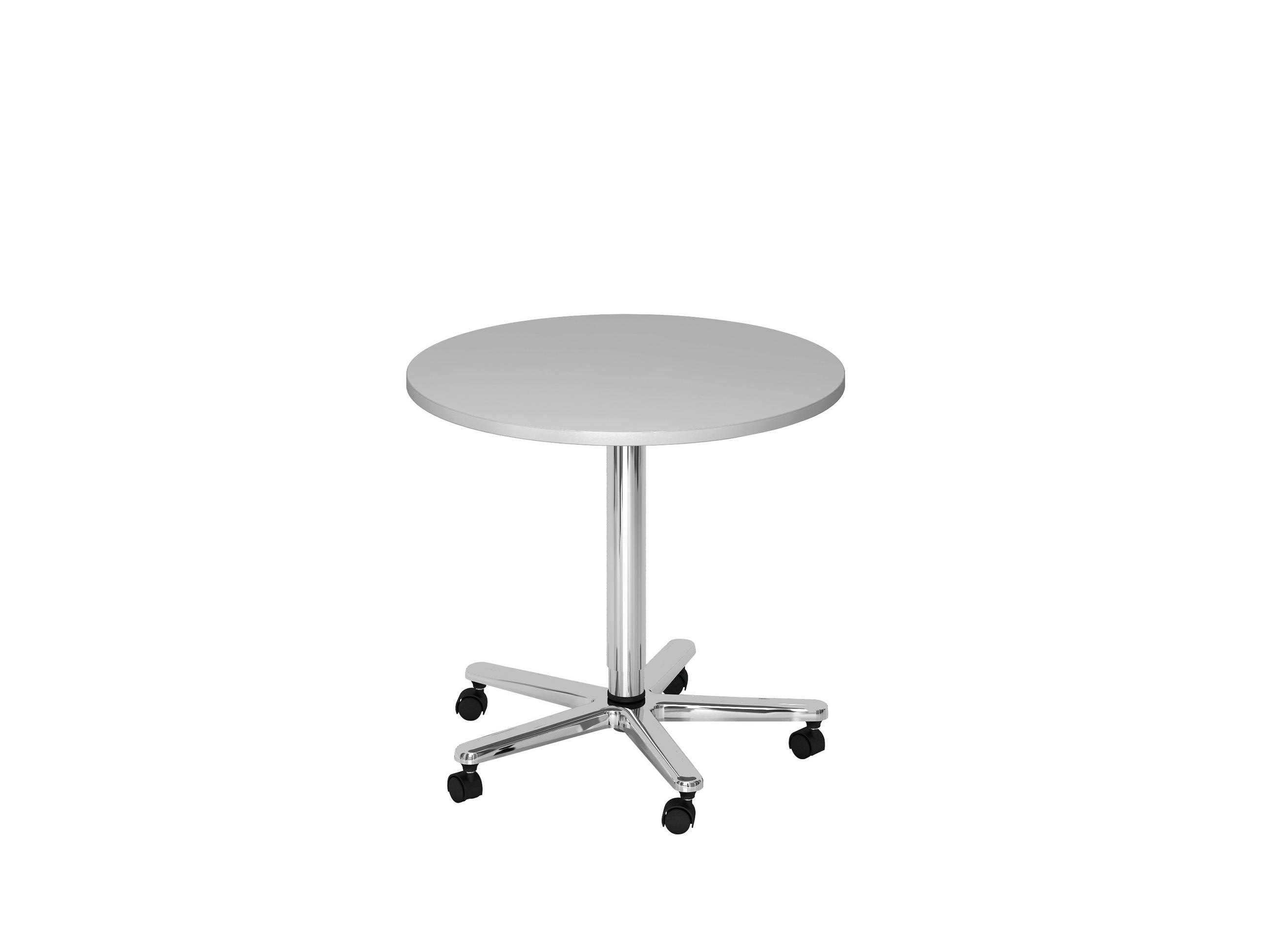 STEHTISCH 80/80/72-114 cm  - Chromfarben/Grau, KONVENTIONELL, Holzwerkstoff/Metall (80/80/72-114cm) - Venda