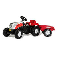 KINDERTRAKTOR - Rot, KONVENTIONELL, Kunststoff