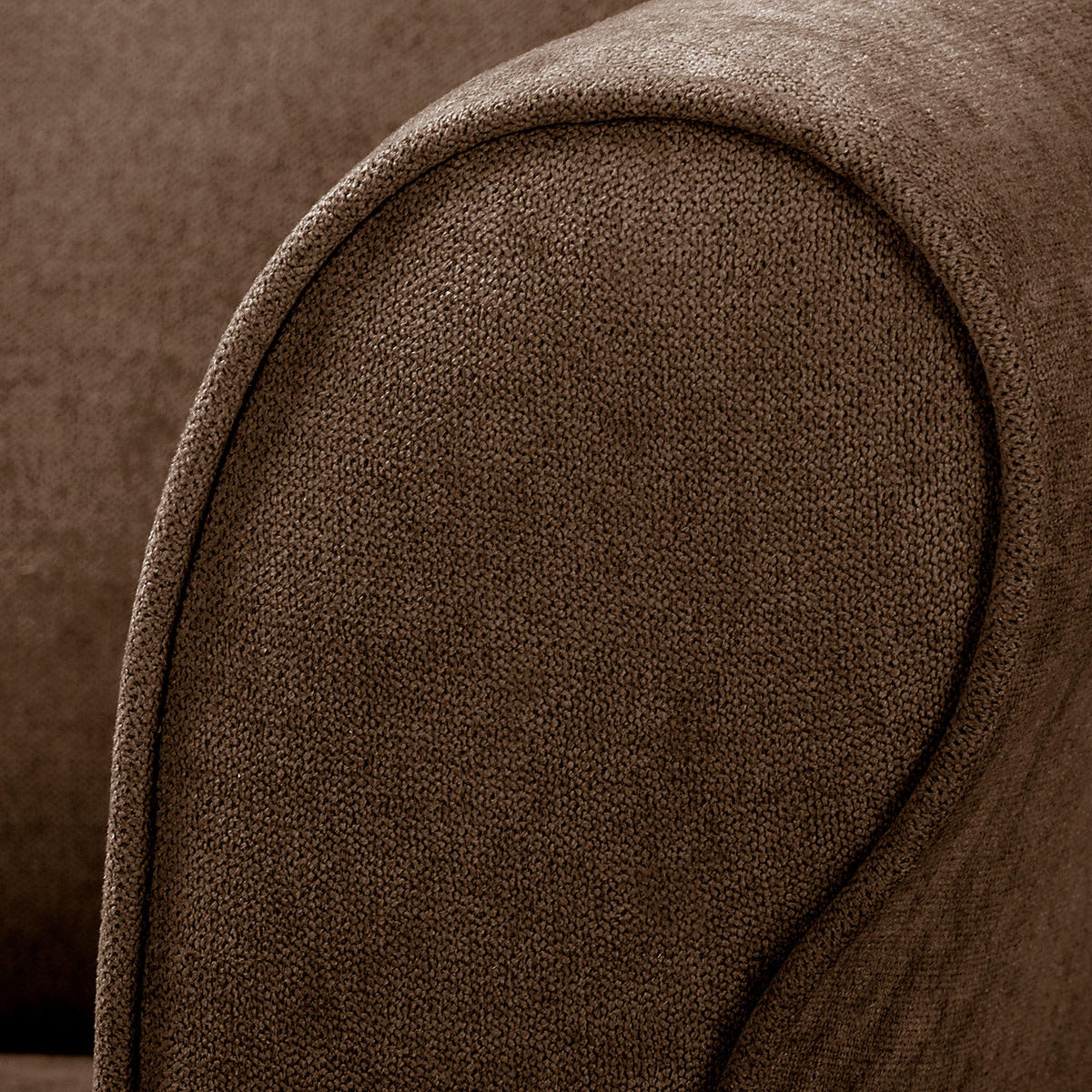 OHRENSESSEL in Mikrofaser Dunkelbraun  - Dunkelbraun/Naturfarben, Design, Holz/Textil (87/105/90cm) - Livetastic