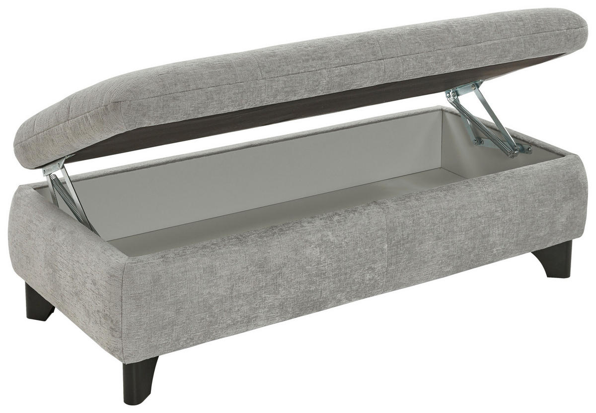 PALL i textil ljusgrå  - ljusgrå/svart, Klassisk, metall/textil (60/45/60cm) - MID.YOU