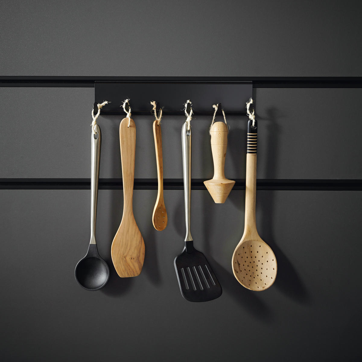 EINBAUKÜCHE SILVIA  - Rot/Schwarz, Design, Holzwerkstoff - Novel