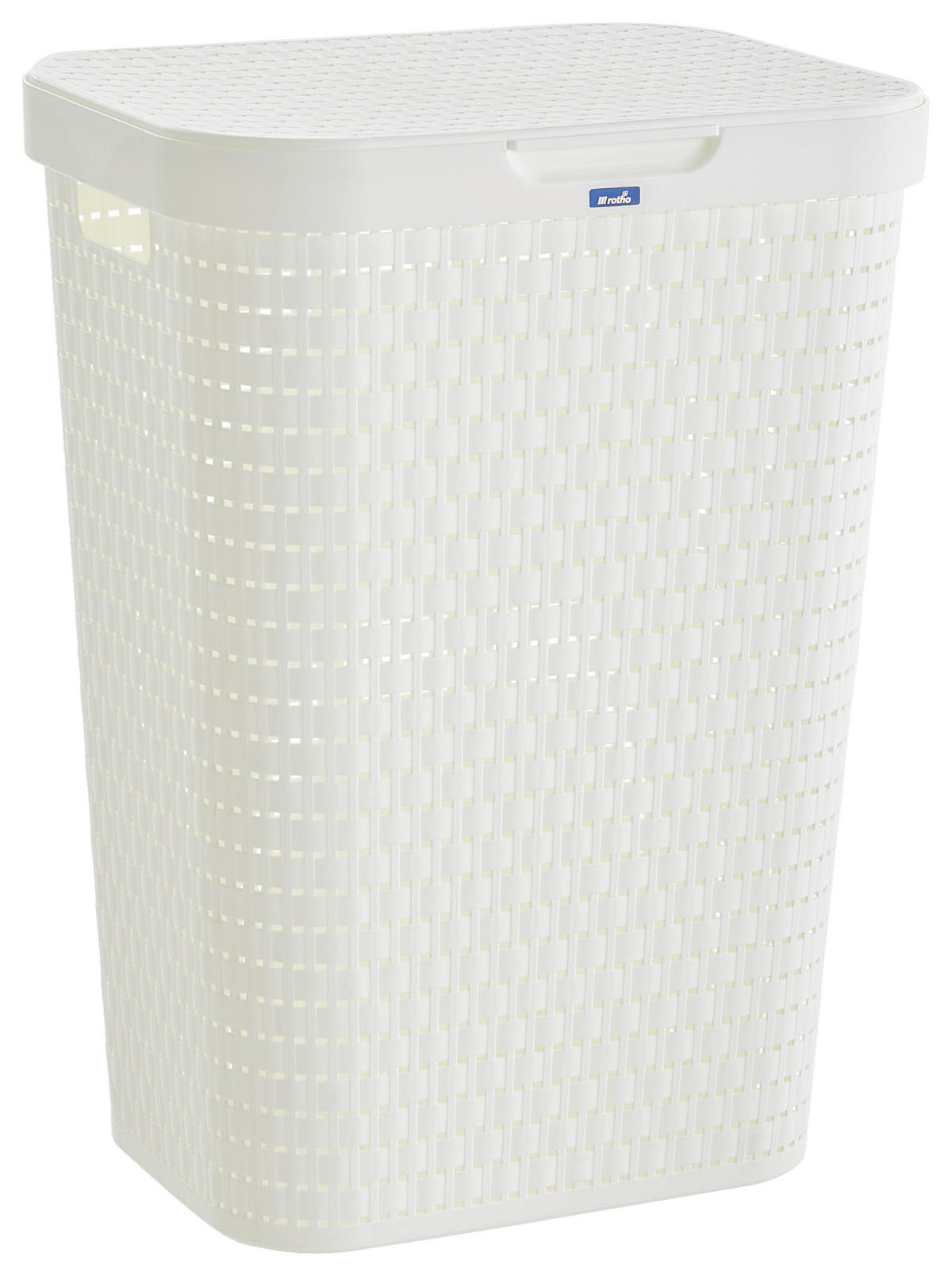 WÄSCHETONNE - Weiß, Basics, Kunststoff (42/32/57,2cm) - Rotho