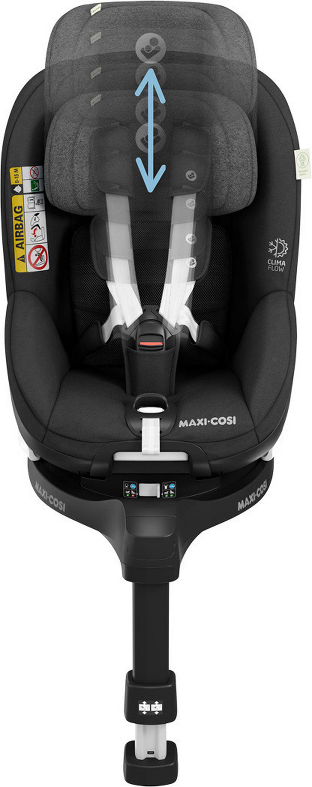 AUTO-SEDIŠTE ZA DECU  Mica Pro Eco  - crna, Osnovno, tekstil/metal (44,2/64,8/68,3cm) - Maxi-Cosi