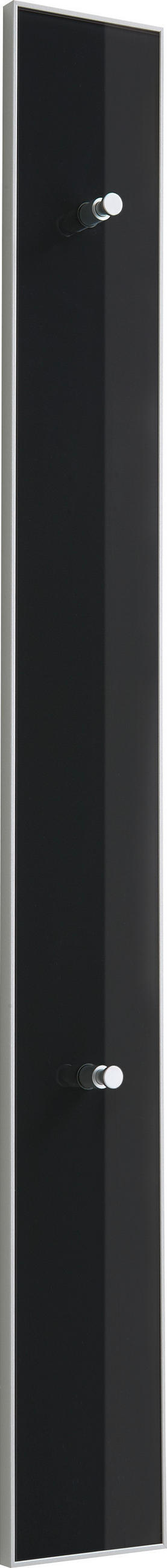 GARDEROBENLEISTE  in Anthrazit  - Anthrazit, Design, Glas/Holzwerkstoff (16/140/7cm) - Novel