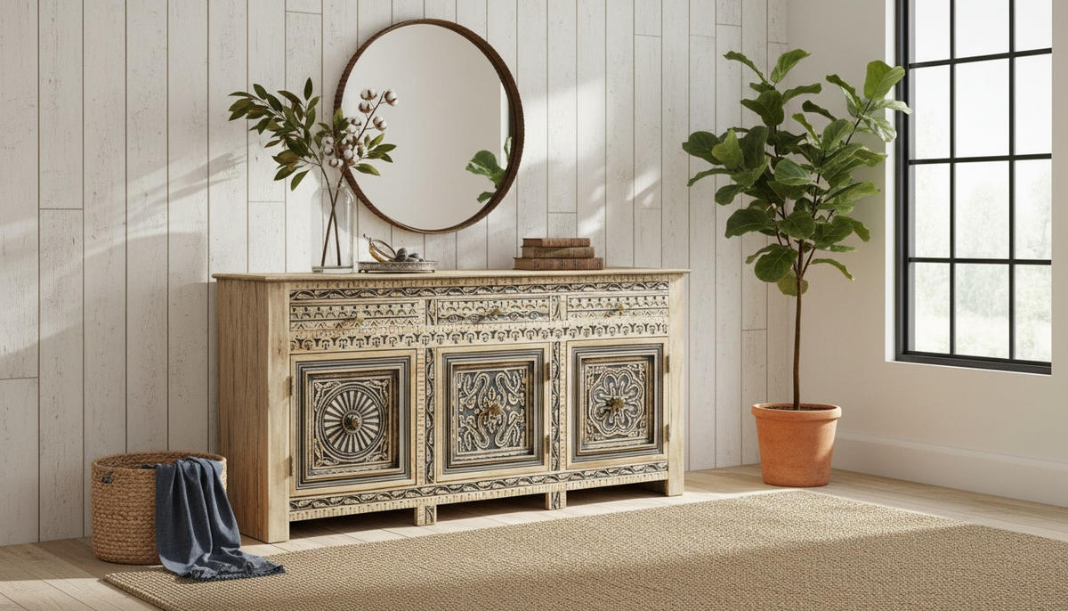 SIDEBOARD  190/95/40 cm 3 Schublade(n)  - Goldfarben/Naturfarben, LIFESTYLE, Holz/Holzwerkstoff (190/95/40cm) - Landscape