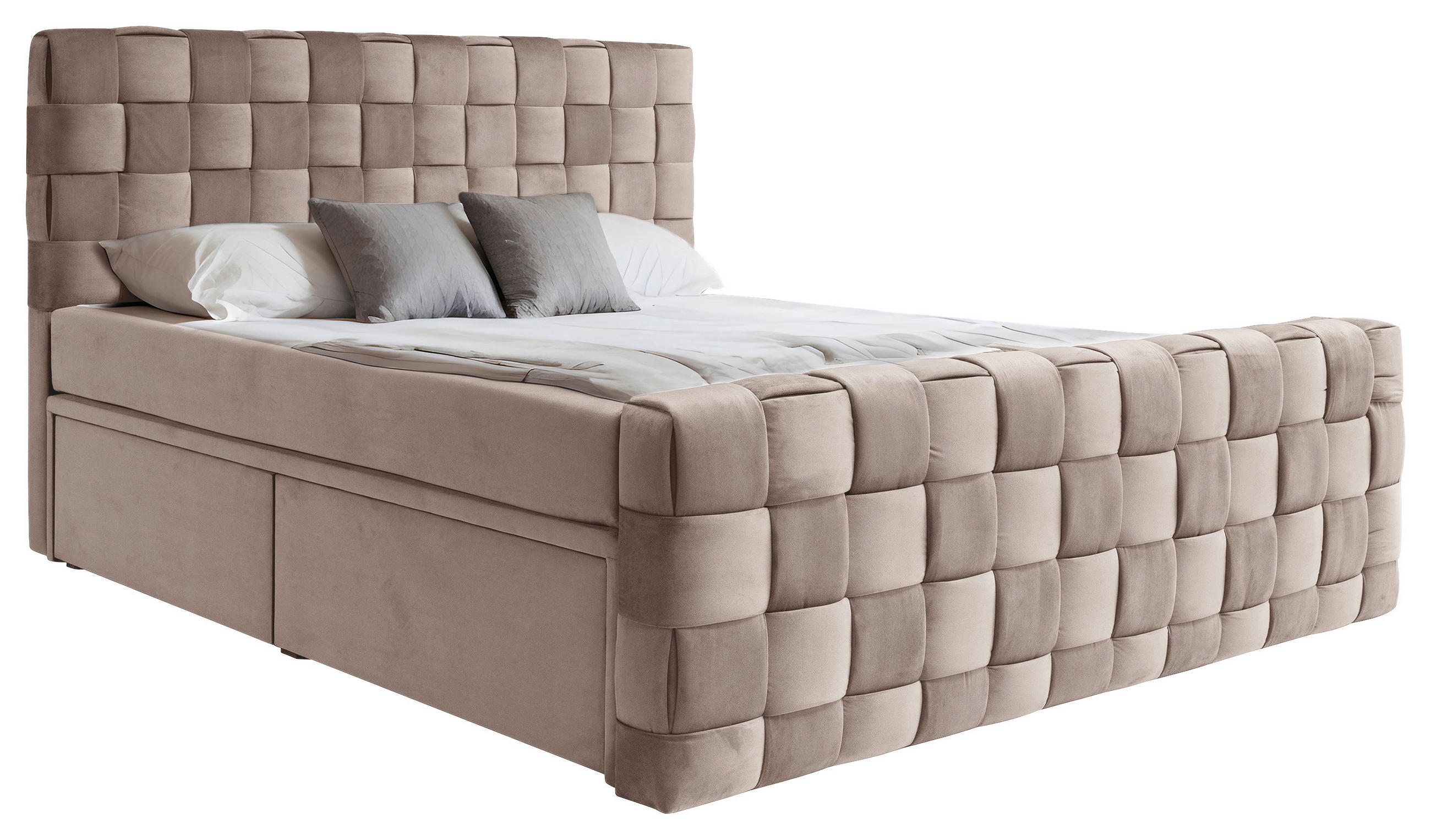 AMERICKÁ POSTEĽ, 180/200 cm, béžová - béžová, Modern, textil (180/200cm) - Livetastic