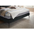 BOXSPRINGBETT 200/200 cm  in Anthrazit  - Anthrazit/Schwarz, Design, Textil/Metall (200/200cm) - Johann Jakob