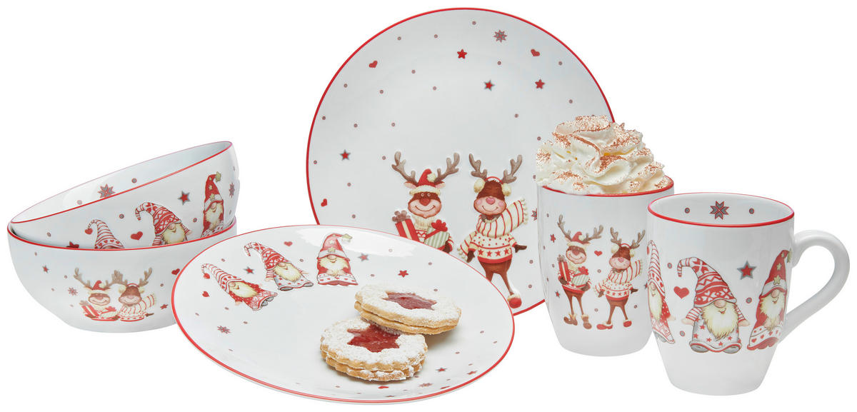 CANĂ PENTRU CAFEA 370 ml  - alb, Basics (370ml) - X-Mas