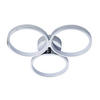 BADEZIMMER-DECKENLEUCHTE  50/6.5 cm    - Chromfarben/Nickelfarben, Design, Metall (50/6.5cm) - ENDON