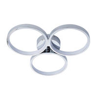 BADEZIMMER-DECKENLEUCHTE  50/6.5 cm    - Chromfarben/Nickelfarben, Design, Metall (50/6.5cm) - ENDON