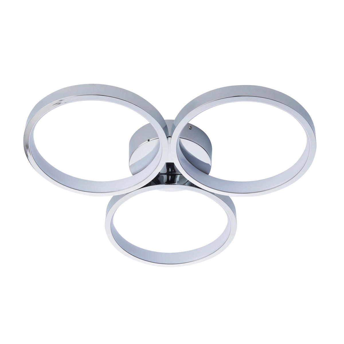 BADEZIMMER-DECKENLEUCHTE  50/6.5 cm    - Chromfarben/Nickelfarben, Design, Metall (50/6.5cm) - ENDON