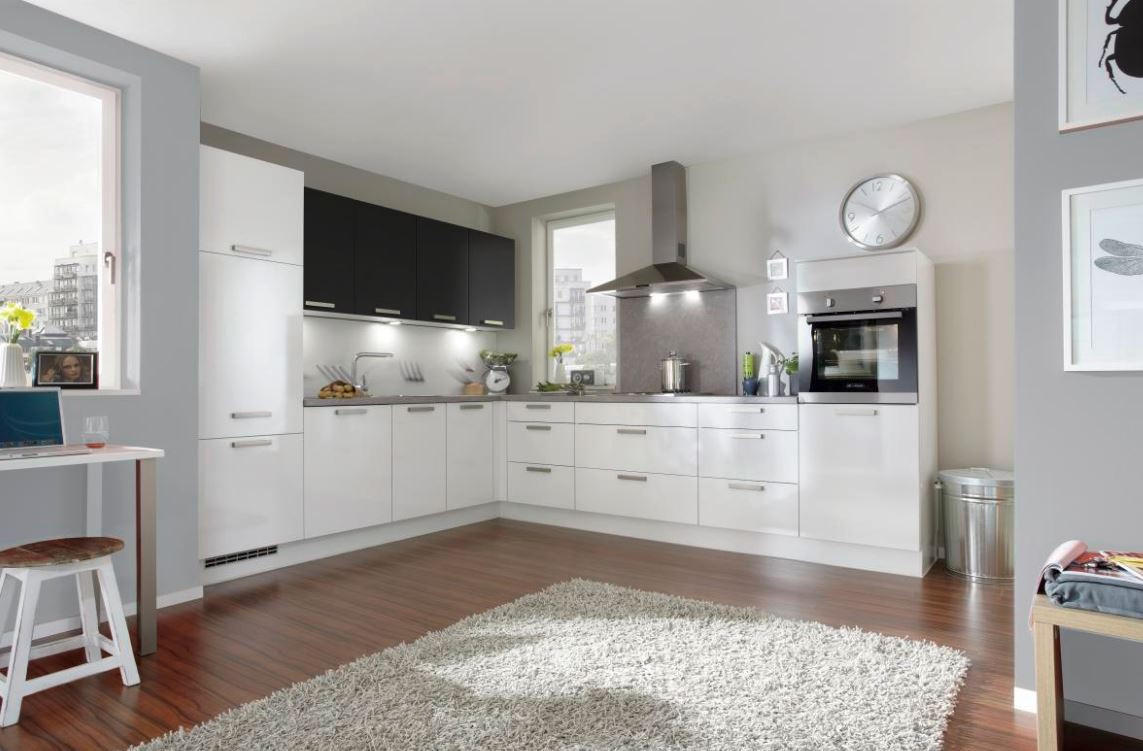 BEÉPÍTHETŐ KONYHA - fehér, Design, faalapú anyag - Celina