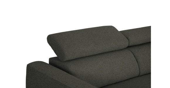ECKSOFA in Chenille Graubraun  280/205 cm  - Graubraun/Schwarz, Design, Textil/Metall (280/205cm) - Xora