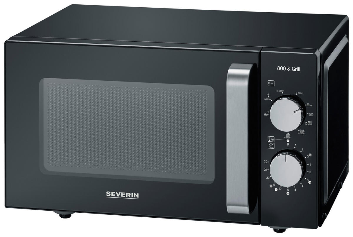 MIKROWELLE MW 7762  - Schwarz, Basics, Glas/Keramik (46,2/27/39,5cm) - Severin
