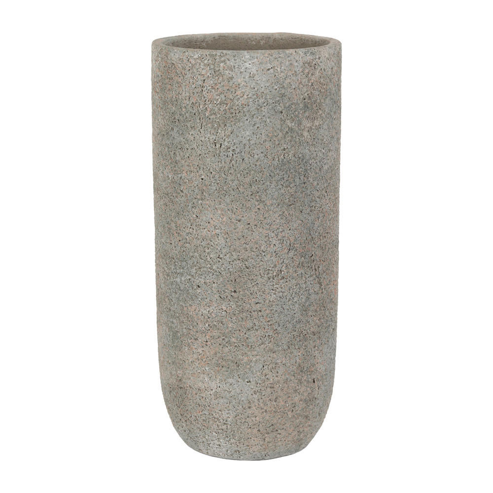 VÁZA, 28 cm - sivá, Basics (13/28/13cm)
