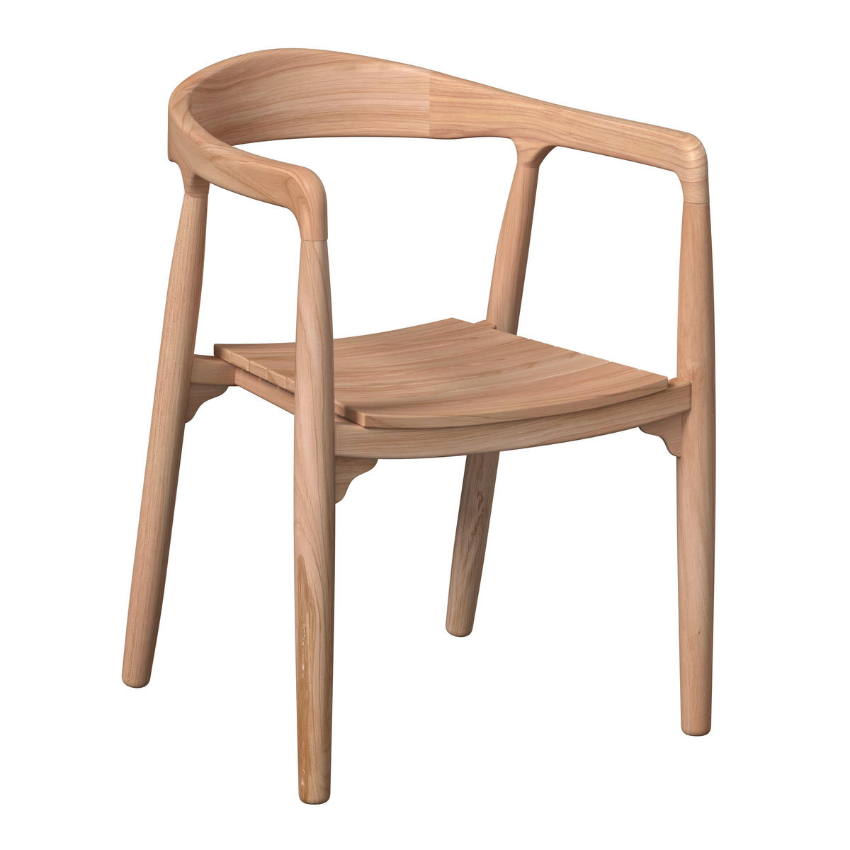 GARTENSTUHL Teakholz Teakfarben  - Teakfarben, MODERN, Holz (57l) - Ambia Garden