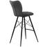 BARHOCKER Mikrofaser Grau, Schwarz - Schwarz/Grau, Design, Textil/Metall (43,5/106,5/53cm) - Hom`in BARHOCKER Mikrofaser Grau, Schwarz - Schwarz/Grau, Design, Textil/Metall (43,5/106,5/53cm) - Hom`in