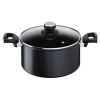 HRNIEC, hliník, 24 cm  - čierna, Basics, kov/sklo (24cm) - Tefal