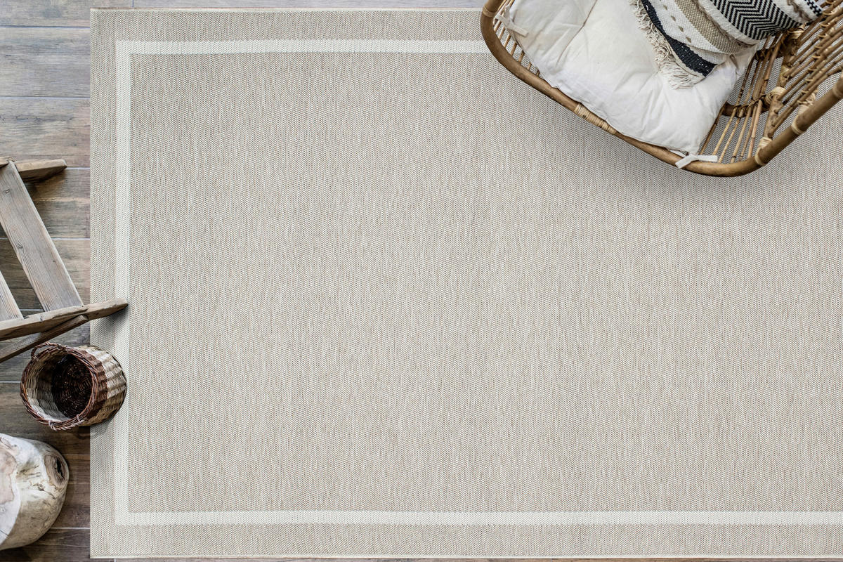 OUTDOORTEPPICH 160/230 cm Amalfi Hellgrau, Sandfarben, Beige  - Sandfarben/Beige, KONVENTIONELL, Textil (160/230cm) - Novel